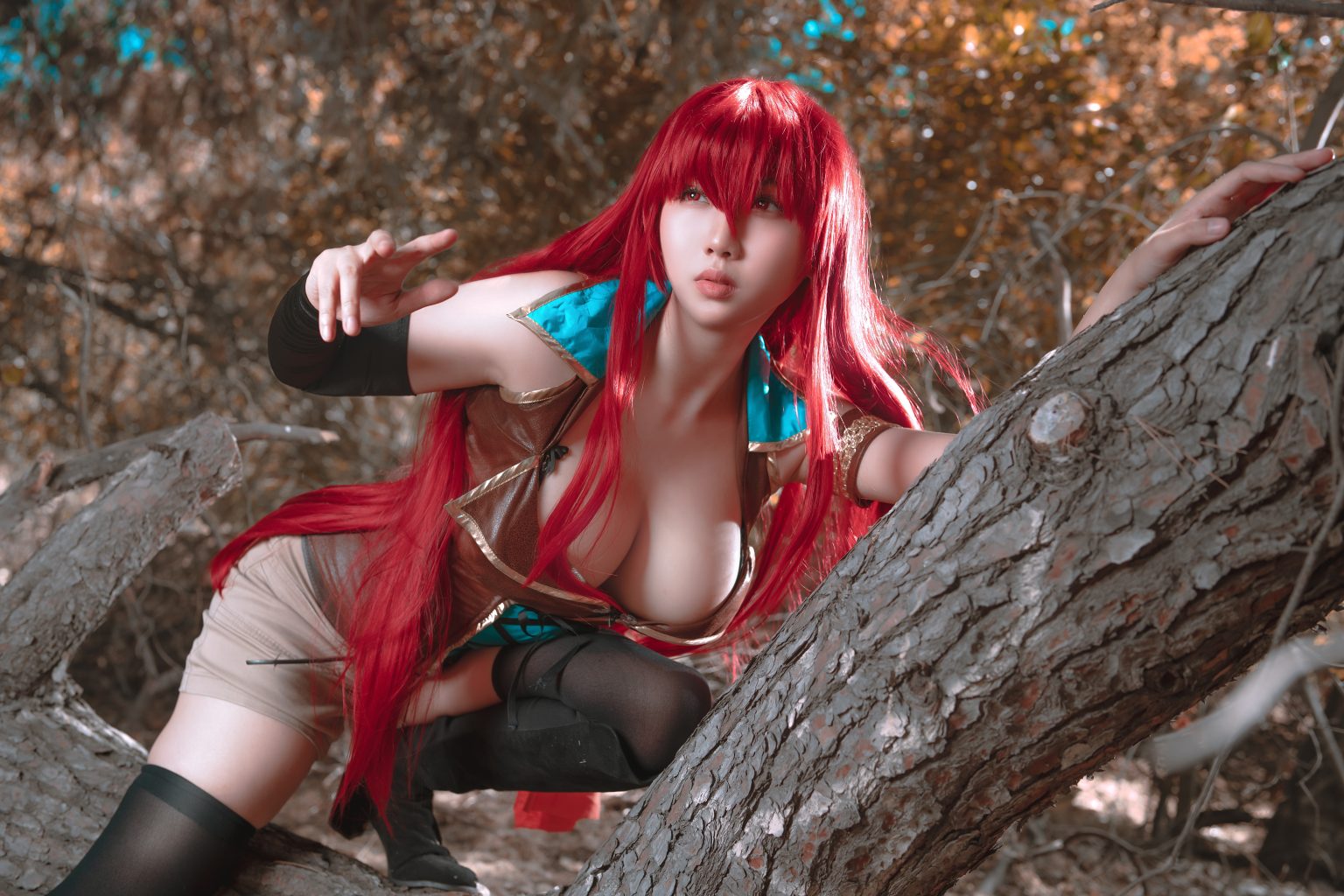 堕落少女焰发的玛琪娜与遗迹之城 官方Cosplay写真集CosplayerHarriet Sugarcookie Kagura Games